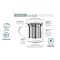 Solista Single-Serve Tea Maker - Glass Mug with Infuser and Lid 