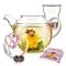 Eternal Love Glass Heart Teapot With Two Blooming Teas