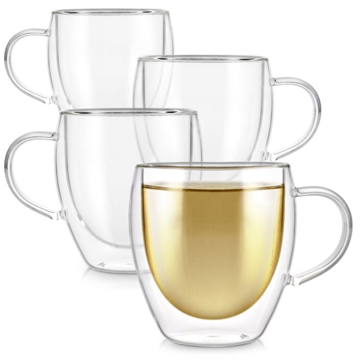 Clarity® Double Wall Glass Tea Cups