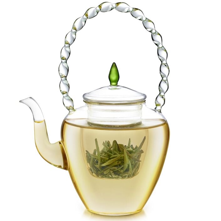 Emerald Petite Glass Teapot with Removable Loose Tea Infuser