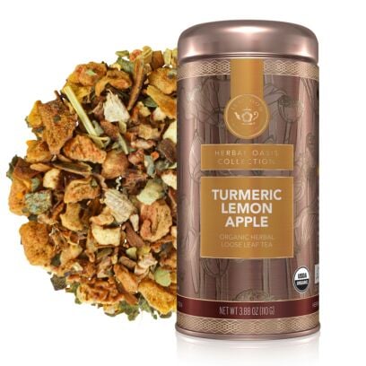 Turmeric Lemon Apple Loose Leaf Tea Canister