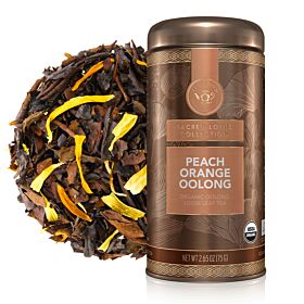 Peach Orange Oolong Loose Leaf Tea Canister