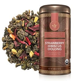Strawberry Hibiscus Oolong Loose Leaf Tea Canister