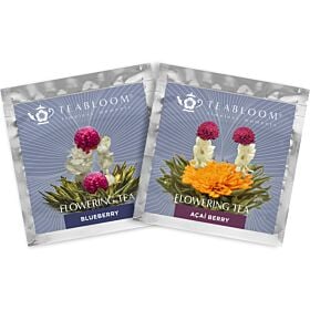 2 Berry Tea Flowers Individually Wrapped in Pouches to Preserve Freshness