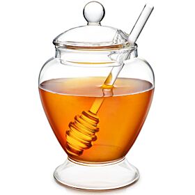 Teabloom Pure Bliss Honey Jar with Dipper and Lid