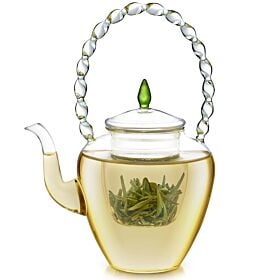 Emerald Petite Glass Teapot with Removable Loose Tea Infuser