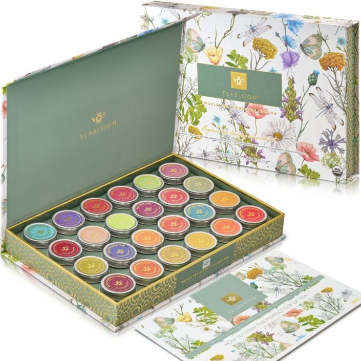 World Collection Organic Loose Leaf Luxury Tea Chest