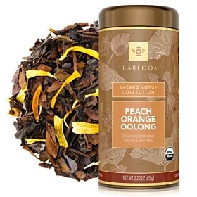 Peach Orange Oolong Organic Loose Leaf Tea Canister