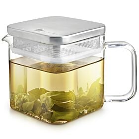 The Stackable Cube Teapot With Filter Lid