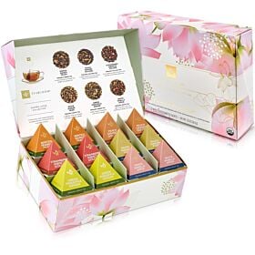 Sacred Lotus Organic Luxury Pyramid Tea Presentation Box