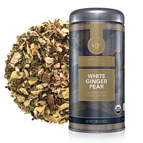 White Ginger Pear Loose Leaf Tea Canister