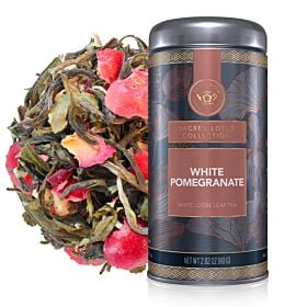 White Pomegranate Loose Leaf Tea Canister