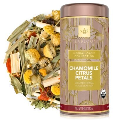 Chamomile Citrus Petals Organic Loose Leaf Tea Canister