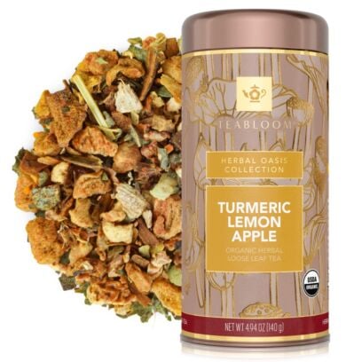 Turmeric Lemon Apple Organic Loose Leaf Tea Canister