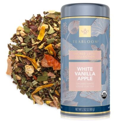 White Vanilla Apple Organic Loose Leaf Tea Canister