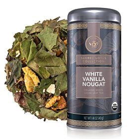 White Vanilla Nougat Loose Leaf Tea Canister