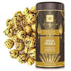 Gold Pearls Loose Leaf Tea Canister