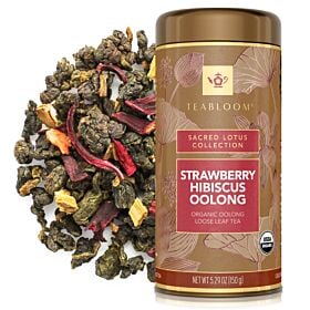 Strawberry Hibiscus Oolong Organic Loose Leaf Tea Canister