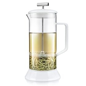 Toulouse Plastic-Free Tea Press - Frost White