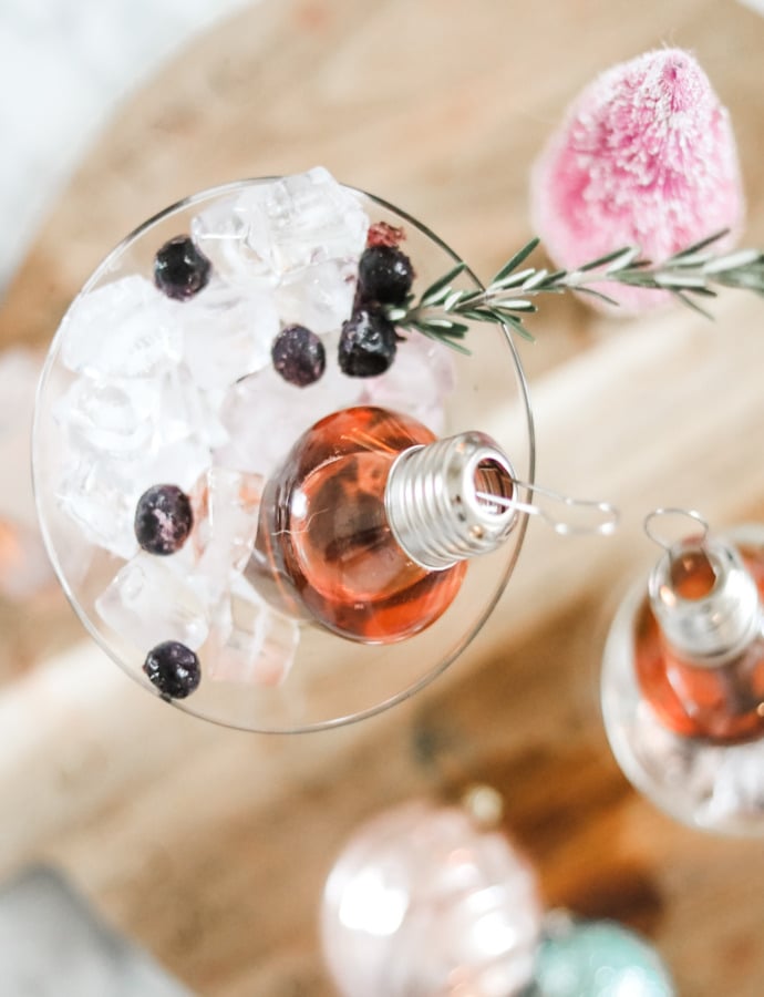 Raspberry Ornament Cocktail