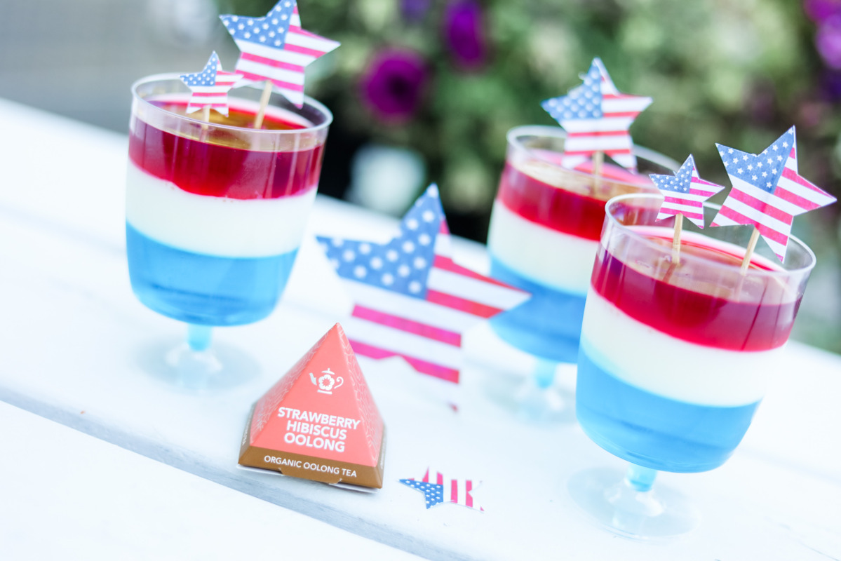 Fourth of July Tea Infused Jello