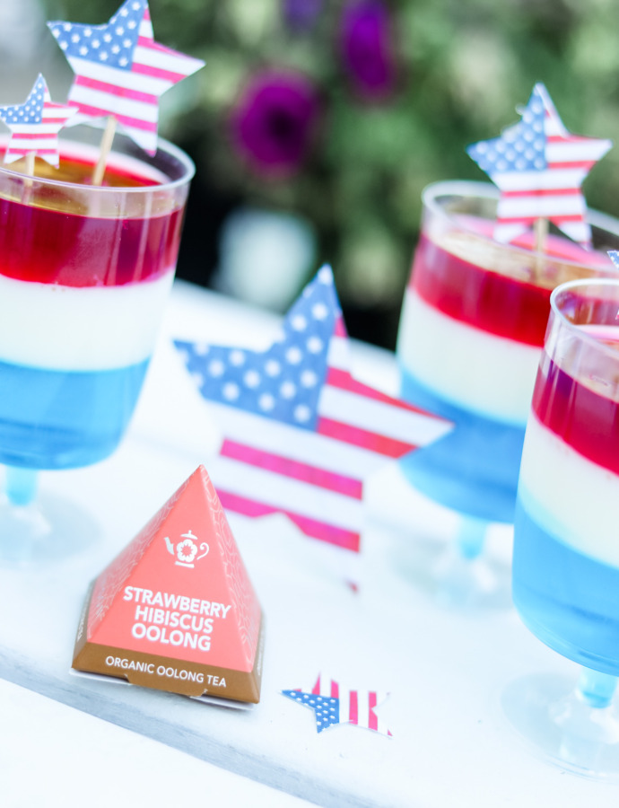 Fourth of July Tea Infused Jello